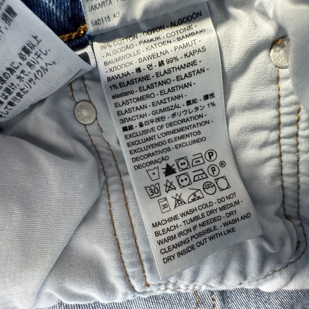 Levis Womens Jeans 20W (42x26) Premium 501 Button Fly Big E - Picture 13 of 15
